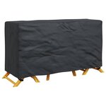 vidaXL Housse pour mobilier d'extérieur Noir 180 x 70 x 90 cm 210D