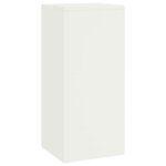 vidaXL Supports pour plantes 2 Pièces Blanc 24 x 24 x 55 cm Acier