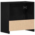 vidaXL Armoire de bain chêne noir 60x33x60 cm bois d'ingénierie