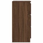 vidaXL Buffet chêne marron 37 5x35x76 cm bois d'ingénierie