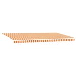 vidaXL Auvent Rétractable Jaune et Orange 600 × 350 cm Tissu et Métal
