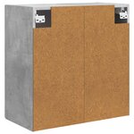 vidaXL Armoire Murale 59 x 31 x 60 cm Bois d'ingénierie Gris béton
