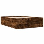 vidaXL Cadre de lit sans matelas chêne fumé 120x200 cm