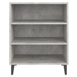vidaXL Buffet gris béton 57x35x70 cm bois d'ingénierie
