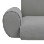 vidaXL Fauteuil de sol ajustable Gris foncé Velours grainé