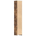 vidaXL Armoire de bain Chêne fumé 30x30x183 5 cm Bois d'ingénierie