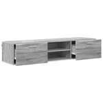 vidaXL Meuble TV Sonoma gris 150 x 39 x 30 cm Bois d'ingénierie