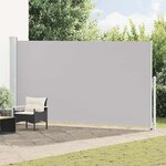 vidaXL Auvent latéral rétractable de patio 200x500 cm Gris