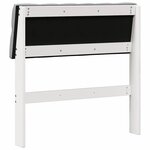 vidaXL Tête de lit capitonnée Gris clair 75 cm Pin massif