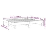 vidaXL Lit coulissant Marron miel 2x(75x190) cm Bois de pin massif