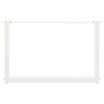 vidaXL Pieds de table basse en U  2 pièces  blanc  70 x (42-43) cm  acier