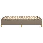vidaXL Cadre de lit taupe 140x190 cm tissu
