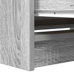 vidaXL Meuble TV sonoma gris 80x35x54 cm bois d'ingénierie