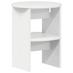 vidaXL Meuble d'appoint 2 pc Blanc Brillant Ø40 x 50 cm
