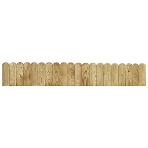 vidaXL Rouleau de bordure Vert 120 cm Bois de pin imprégné