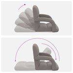 vidaXL Chaise de sol réglable avec accoudoir