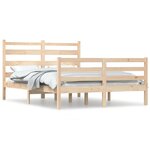 vidaXL Cadre de lit Bois de pin massif 160x200 cm