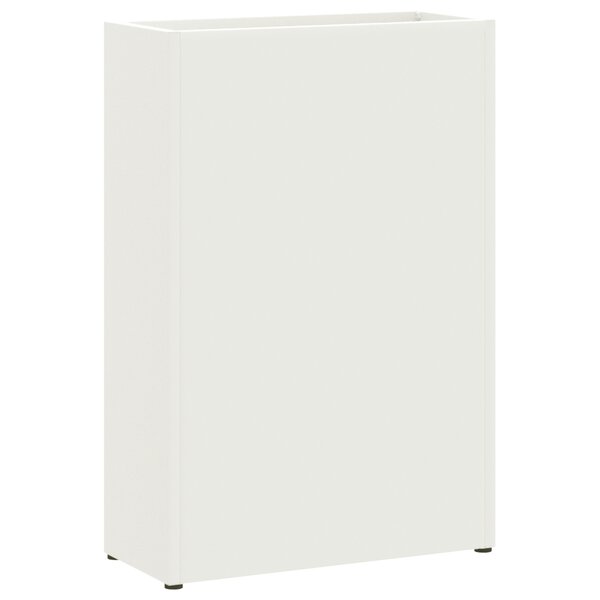 vidaXL Porte-parapluie blanc  28x12x41 cm  en acier