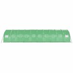 vidaXL Serre avec cadre en acier vert 30 m² 10x3x2 m