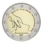 2 euros commémorative Malte 2011 - Élection.