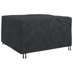 vidaXL Housse pour mobilier d'extérieur Noir 150 x 150 x 75 cm 210D