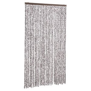 vidaXL Moustiquaire marron et beige 118x220 cm chenille
