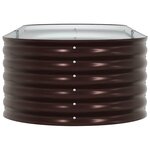vidaXL Jardinière surélevée Marron 240 x 80 x 44 cm Acier