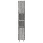 vidaXL Ensemble de meubles de salle de bain 3 Pièces Sonoma gris