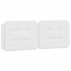 vidaXL Coussin de tête de lit Zadar blanc 140 cm similicuir