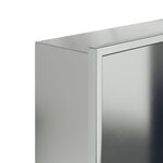 vidaXL Niche de douche argenté brossé 32x62x9 cm acier inoxydable