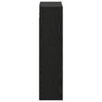 vidaXL Meuble de lavabo mural Chêne noir 35 x 20 x 81 cm