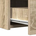 vidaXL Table de Toilette Marron 60 x 40 x 70 cm Bois d'ingénierie