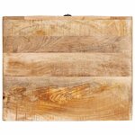 vidaXL Table d'appoint Marron 40 x 32 x 46 cm Bois de mangue massif