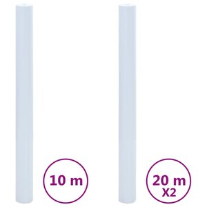 vidaXL Films pour fenêtre 3 Pièces statique dépoli blanc PVC