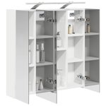 vidaXL Armoire Miroir de Salle de Bain Blanc 70 x 14 5 x 70 cm