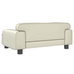 vidaXL Canapé pour enfants crème 70x45x30 cm similicuir