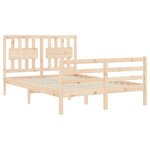 vidaXL Cadre de lit sans matelas 120x200 cm bois massif
