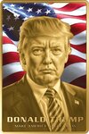 Pièce de monnaie en Or 10000 Francs g 3.11 (1/10 oz) Millésime  DONALD TRUMP 1/10
