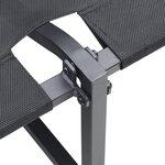 vidaXL Canapé de jardin 2 places avec coussins anthracite