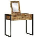 vidaXL Table de toilette 90x50x75 cm en bois massif de manguier