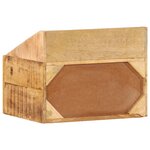 vidaXL Table de nuit 40x30x30 cm en bois brut de manguier
