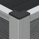 vidaXL Jardinière surélevée Gris 50 x 30 x 82 cm WPC et Aluminium