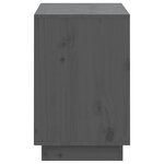 vidaXL Armoire à chaussures Gris 110x34x52 cm Bois de pin massif