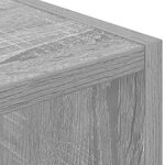 vidaXL Table de chevet Gris Sonoma 35 x 32 x 68 5 cm Bois d'ingénierie