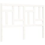 vidaXL Cadre de lit sans matelas blanc 140x190 cm bois massif