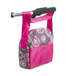 Bayer Chic 2000 853-87 - Sac à langer pour poussettes de poupées. Fuchsia avec motifs