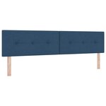 vidaXL Tête de lit LED avec bandes LED Bleu 200 cm tissu