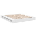 vidaXL Cadre de lit blanc 180x200 cm bois d'ingénierie