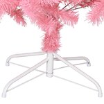 vidaXL Sapin de Noël artificiel avec support rose 180 cm PVC