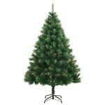 vidaXL Sapin de Noël artificiel à charnières avec support 120 cm